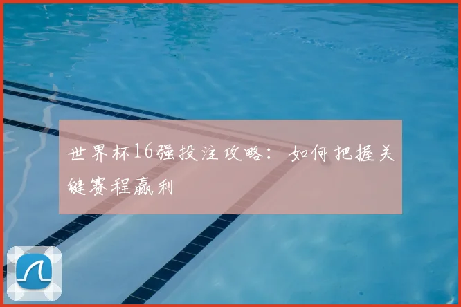 世界杯16强投注攻略：如何把握关键赛程赢利